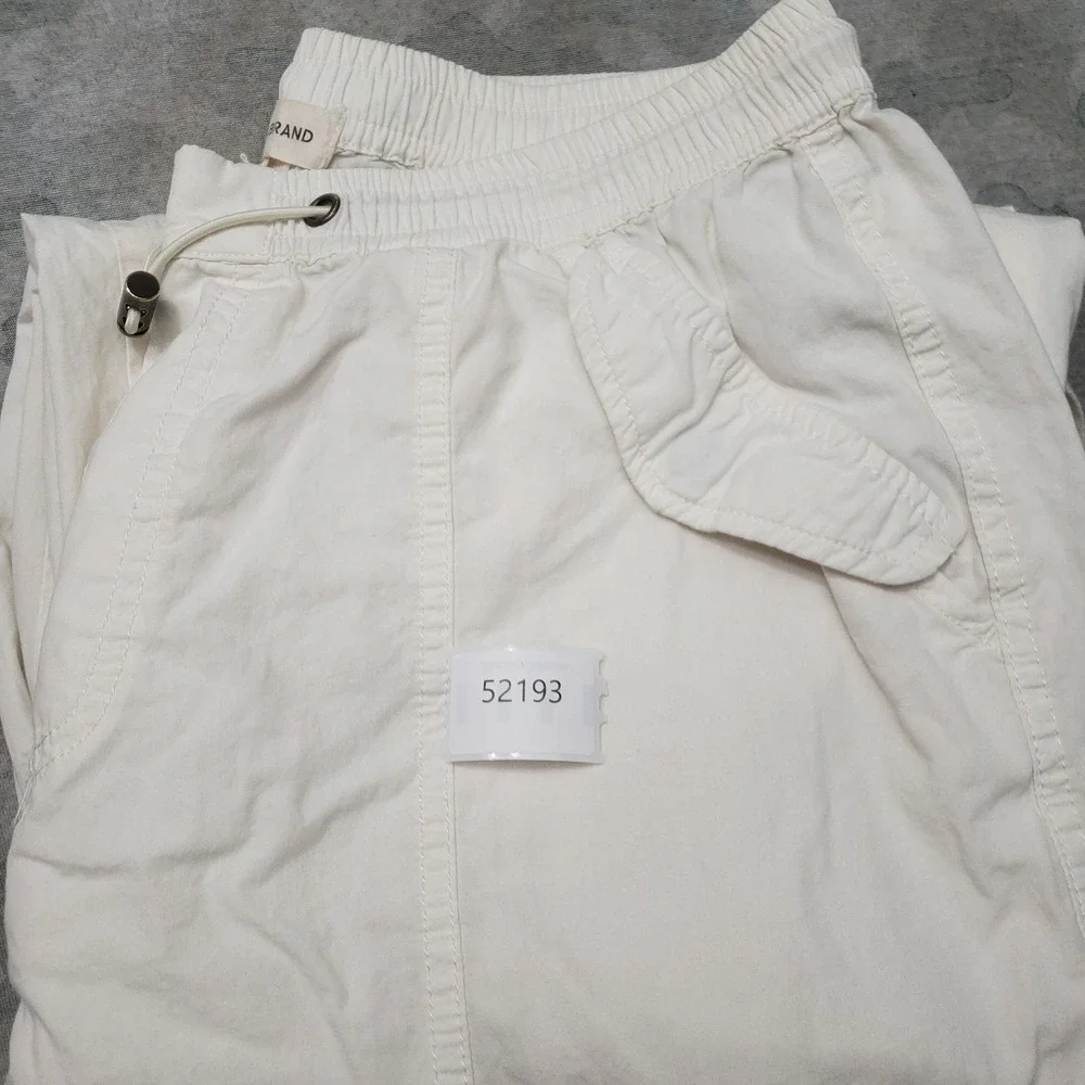 Lucky Brand Cargo Pants Women Small White Wide Leg